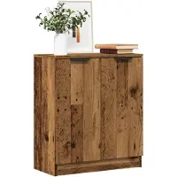 vidaXL Dressoir 60x30x70 cm bewerkt hout oud houtkleurig