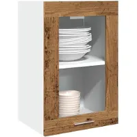 vidaXL Bovenkast Lyon 40x31x60 cm bewerkt hout oud houtkleurig