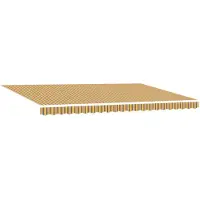 vidaXL Uitschuifbare luifel Meerkleurig 500 × 300 cm Stof en Aluminium