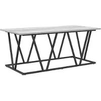 vidaXL Salontafel Grijs 100 x 50 x 40 cm Samengesteld Hout en Metaal