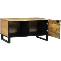 vidaXL Salontafel Naturel 80 x 50 x 40 cm Bewerkt hout