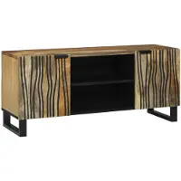 vidaXL TV Eenheden 105 x 33 x 46 cm Bruin Bewerkt hout