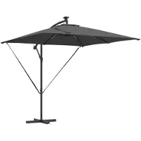 vidaXL Parasol Antraciet 249 x 249 x 250 cm Polyester en Aluminium