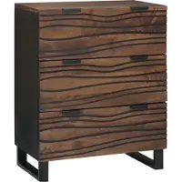 vidaXL Dressoir met lade Bruin 60 x 33.5 x 75 cm Massief mangohout