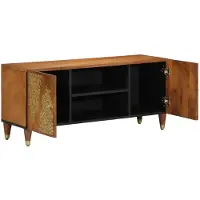 vidaXL TV Kast Honing bruin 105 x 33 x 46 cm Massief Mango Hout
