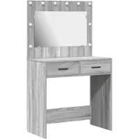 vidaXL Kaptafel Grijs Sonoma 78,5 x 41 x 135 cm Bewerkt hout