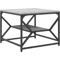 vidaXL Salontafel Grijs Sonoma 51 x 50 x 40 cm