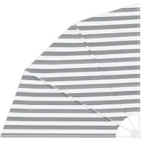 vidaXL Balkon Privacy Scherm 140 x 140 cm Polyester Antraciet en Wit