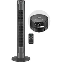 Bloomfold Toren Ventilator - 96,5 cm - Zwart - Afstandsbediening - Slaapstand - 12 uur Timer - Full Led Display