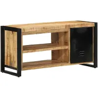 vidaXL Schoenenbank Bruin 100 x 40 x 50 cm Massief mangohout