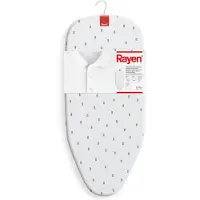 Rayen Strijkplank voor op tafel, minimale ruimte, met metalen rooster, om op te hangen, afmetingen: 73,5 x 31,5 cm, bedrukt,