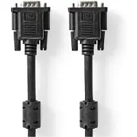 Nedis VGA-Kabel | VGA Male | VGA Male | Vernikkeld | Maximale resolutie: 1280x768 | 5.00 m | Rond | ABS |