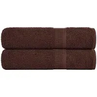 vidaXL Handdoeken FROGN 2 st 50x100 cm 360 g/m² bruin
