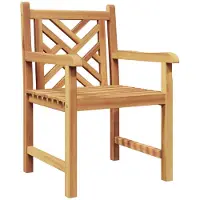 vidaXL Tuinstoel 2 pcs 60 x 58 x 90 cm Massief Teakhout