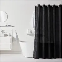 TODAY Zwarte Polyester Douchegordijn - 180 x 200 cm (12 Eenheden)