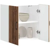 vidaXL Keukenbovenkast Lucca bewerkt hout oud houtkleurig