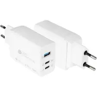 GOOD CONNECTIONS PCA-W007W USB-Schnellladegerät 65W mit GaN, 3-Port