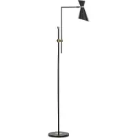 Beliani MELAWI - Vloerlamp - Zwart - Ijzer