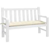 vidaXL Tuinbankkussen 120x50x7 cm oxford stof crèmekleurig