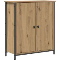 vidaXL Dressoir Artisan Eiken 70 x 30 x 80 cm Bewerkt hout