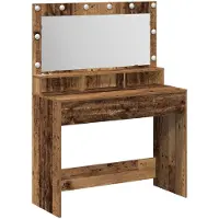vidaXL Kaptafel Oudhout 100 x 41 x 135 cm Bewerkt hout