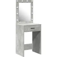 vidaXL Kaptafel Beton Grijs 50 x 41 x 135 cm Bewerkt hout