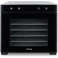 H.Koenig Déshydrateur alimentaire DSY900 650 W Gris et Noir