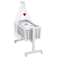Roba Complete Wiegenset Wit Adam & Uil | Maat: 40x90 cm