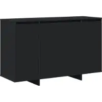 vidaXL Dressoir Zwart 120 x 41 x 75 cm Bewerkt hout