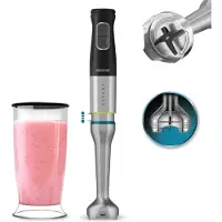 Cecotec 03966, staafmixer, 1200 W, zwart, roestvrij staal
