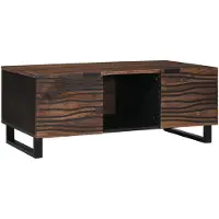 vidaXL Salontafel Walnotenhout 100 x 54 x 40 cm Bewerkt hout