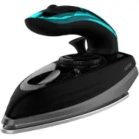 Cecotec Fast&Furious 4000 Travel, stoomstrijkijzer, keramische strijkzool, -, 3, 65 g/min, zwart, turquoise, 20 g/min