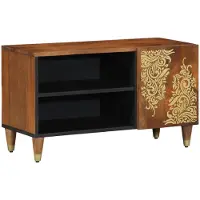 vidaXL TV Kast Honing bruin 80 x 33 x 46 cm Massief Mango Hout