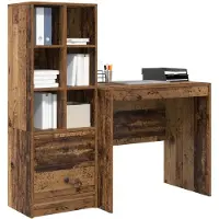 vidaXL Bureau Oudhout 125,5 x 50 x 127 cm 2 st