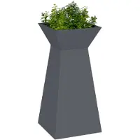 vidaXL Pilarenbak Antraciet 35 x 35 x 73 cm Koudgewalst staal