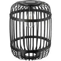 Pauleen LED tafellamp SUNSHINE RAY zwart 25 cm IP44, zwart, Bamboe, Jong wonen