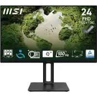 MSI 9S6-3PC19M-005 PRO MP245PG - 60 cm (24 inch) IPS-scherm, Full HD, HDMI/DisplayPort, 4 ms reactietijd, 100 Hz, kantelbaar