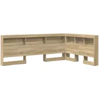 vidaXL Opberghoofdbord Sonoma Eik Bewerkt hout