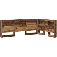 vidaXL Opberghoofdbord Oud Hout Bewerkt hout