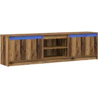 vidaXL TV Eenheden 180 x 34 x 50 cm Bruin Bewerkt hout