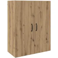 vidaXL Wandkast Artisan Eiken 69,5 x 34 x 90 cm Bewerkt hout