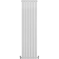 MonsterShop Design Radiator Sierradiator Verwarming - Wit - 1600 mm x 420 mm - Inclusief Schoonmaakborstel + Bevestigingsset - Plat Verticaal