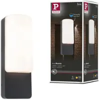 Paulmann LED-wandlamp buiten Bonnie, zwart, Aluminium, LED wandlamp buiten