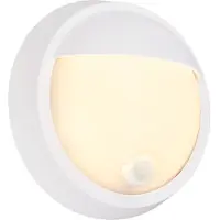 Briloner Wandlamp buiten met bewegingssensor 3785016, wit / opaal, Kunststof, Modern