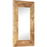 vidaXL Spiegel handgesneden 80x50x2,5 cm massief mangohout
