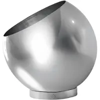 AYTM Globe bloempot Ø17 cm Zilverkleurig