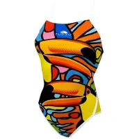 Turbo Tucan Swimsuit Veelkleurig 9-10 Years Meisje