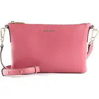 Mandarina Duck Leren Schoudertas Luna Pochette Blush Roze