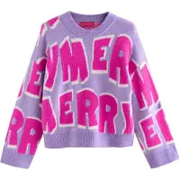 Next Trui 'Weihnachts' sering / pink / wit