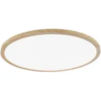 Paulmann Plafondlamp Atria Shine, hout licht, Werkkamer / Kantoor, Kunststof, Modern, plafondlamp